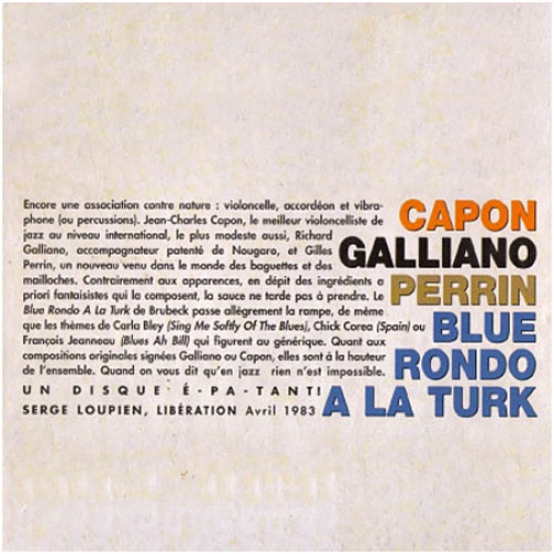 Blue Rondo A La Turk by Jean-charles Capon/richard Galliano/gilles Perrin - imusic.am