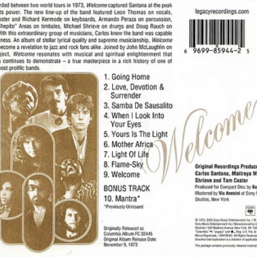 Welcome by Santana - imusic.am