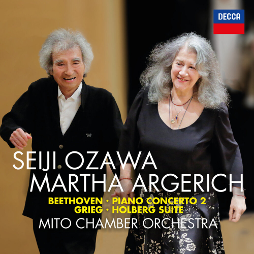 Beethoven: Piano Concerto No. 2; Grieg: Holberg Suite by Martha Argerich, Mito Chamber Orchestra, Seiji Ozawa, Ludwig Van Beethoven, Edvard Grieg, Wolfgang Amadeus Mozart - imusic.am